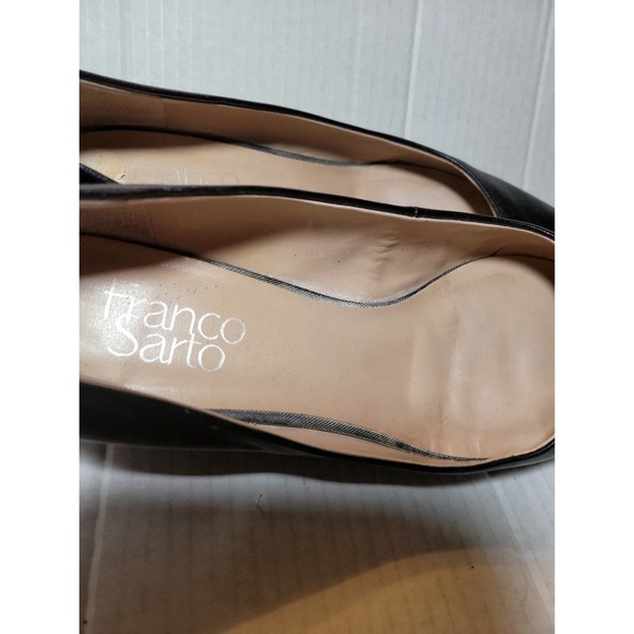 Franco Sarto Leather Wedge Women's Heels‎ Size 7.  reposhing a tad wide. - Picture 5 of 6